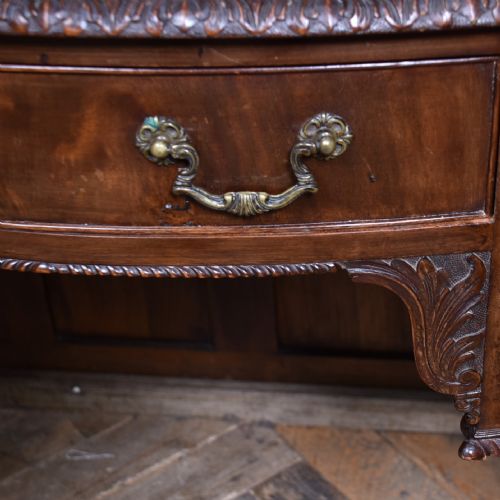 EDWARDIAN CHIPPENDALE REVIVAL STYLED WRITING DESK - ADDITIONAL PHOTO 2