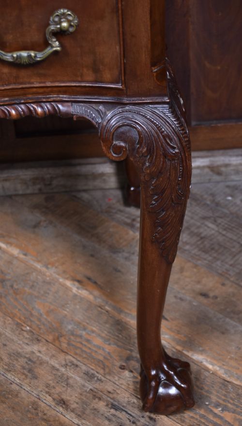 EDWARDIAN CHIPPENDALE REVIVAL STYLED WRITING DESK - ADDITIONAL PHOTO 3
