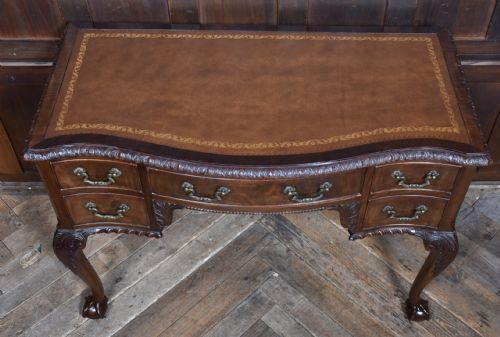 EDWARDIAN CHIPPENDALE REVIVAL STYLED WRITING DESK - ADDITIONAL PHOTO 5