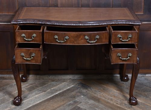 EDWARDIAN CHIPPENDALE REVIVAL STYLED WRITING DESK - ADDITIONAL PHOTO 7