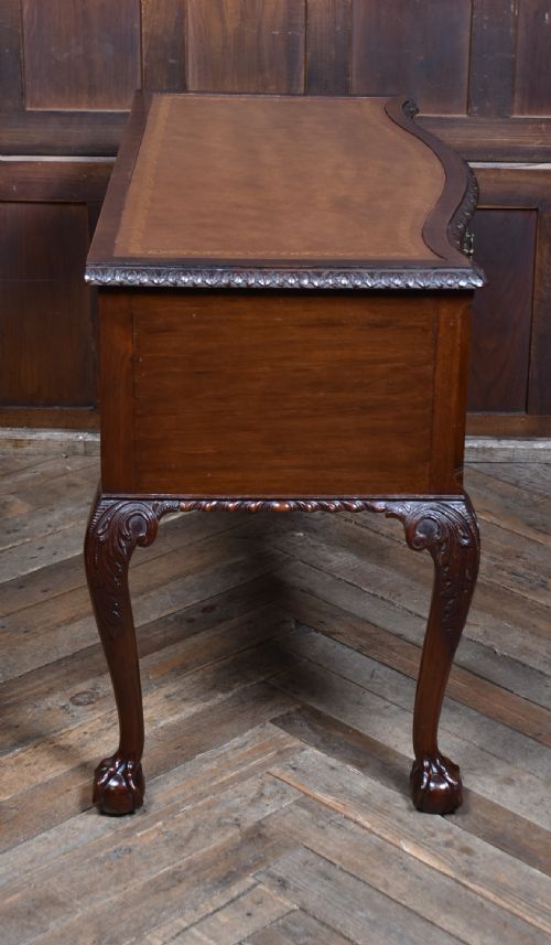 EDWARDIAN CHIPPENDALE REVIVAL STYLED WRITING DESK - ADDITIONAL PHOTO 8