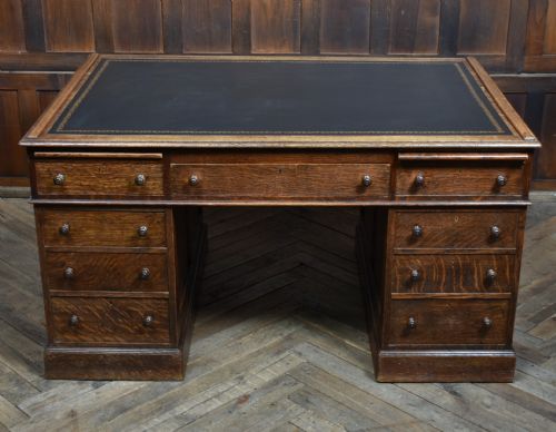 VICTORIAN OAK PARTNER DESK - ADDITIONAL PHOTO 15