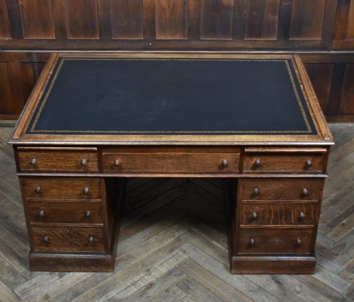 VICTORIAN OAK PARTNER DESK - ADDITIONAL PHOTO 16