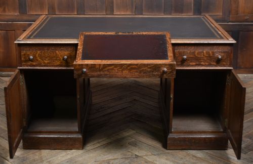 VICTORIAN OAK PARTNER DESK - ADDITIONAL PHOTO 21