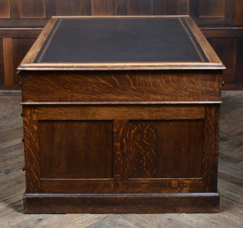 VICTORIAN OAK PARTNER DESK - ADDITIONAL PHOTO 25