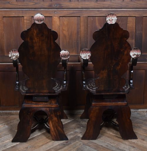 PAIR OF ISLAMIC CHAIRS - ADDITIONAL PHOTO 12