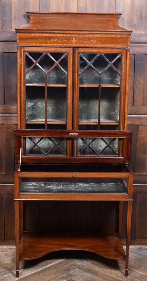 EDWARDIAN BIJOUTERIE DISPLAY CABINET - ADDITIONAL PHOTO 12