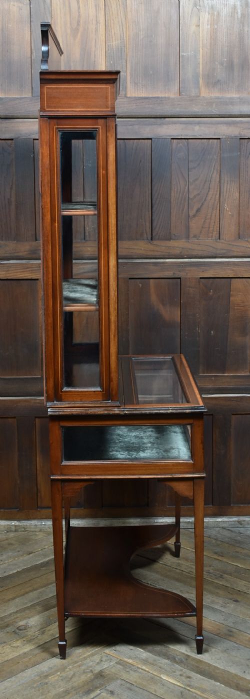 EDWARDIAN BIJOUTERIE DISPLAY CABINET - ADDITIONAL PHOTO 14