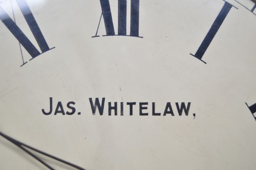 JAS WHITELAW OF EDINBURGH OAK MANTLE CLOCK - ADDITIONAL PHOTO 1