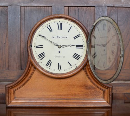 JAS WHITELAW OF EDINBURGH OAK MANTLE CLOCK - ADDITIONAL PHOTO 2
