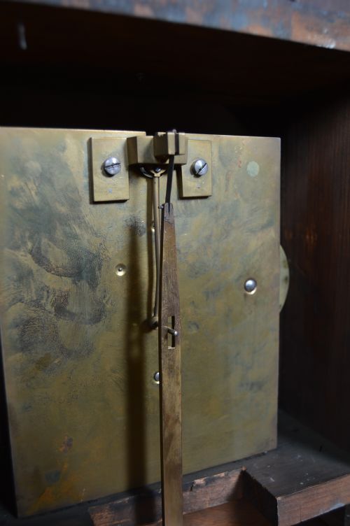 JAS WHITELAW OF EDINBURGH OAK MANTLE CLOCK - ADDITIONAL PHOTO 9