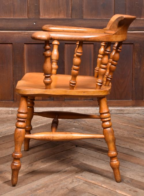 SET OF 6 ELM SMOKERS BOW ARMCHAIR - ADDITIONAL PHOTO 5
