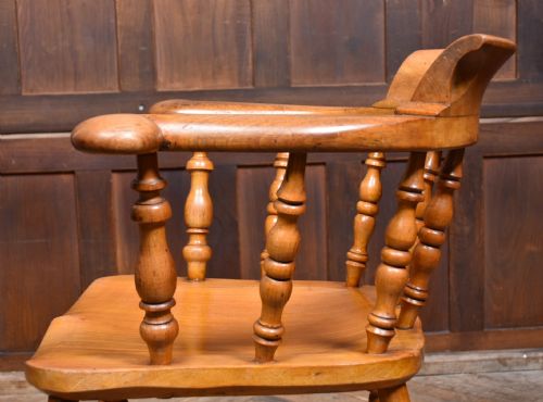 SET OF 6 ELM SMOKERS BOW ARMCHAIR - ADDITIONAL PHOTO 7