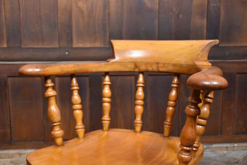 SET OF 6 ELM SMOKERS BOW ARMCHAIR - ADDITIONAL PHOTO 9