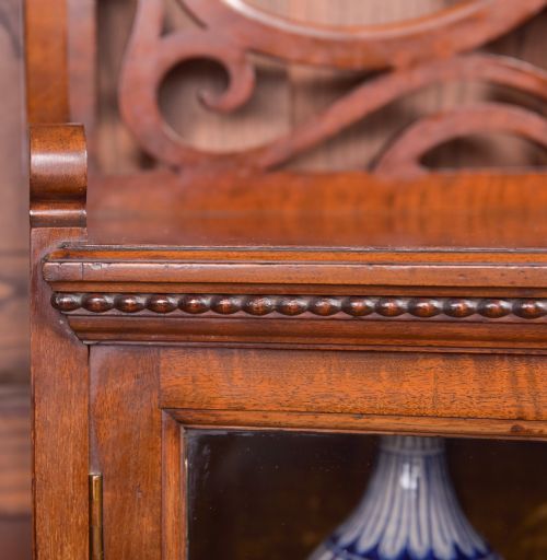 ART NOUVEAU MAHOGANY DISPLAY CABINET - ADDITIONAL PHOTO 6