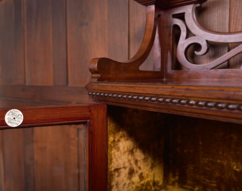 ART NOUVEAU MAHOGANY DISPLAY CABINET - ADDITIONAL PHOTO 10