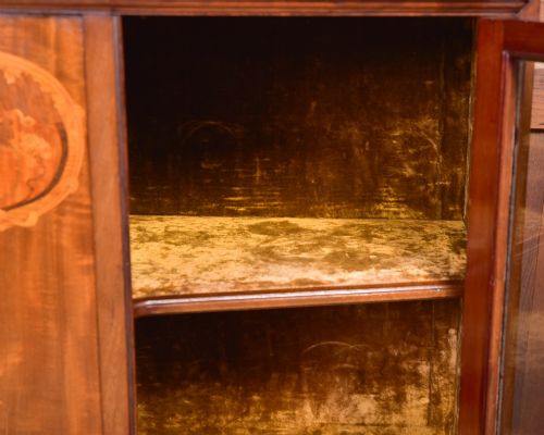 ART NOUVEAU MAHOGANY DISPLAY CABINET - ADDITIONAL PHOTO 14