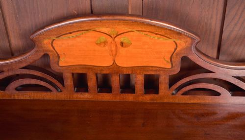 ART NOUVEAU MAHOGANY DISPLAY CABINET - ADDITIONAL PHOTO 23