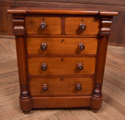 VICTORIAN MINIATURE MAHOGANY OGEE CHEST - ADDITIONAL PHOTO 1