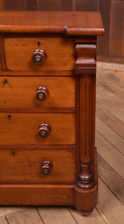 VICTORIAN MINIATURE MAHOGANY OGEE CHEST - ADDITIONAL PHOTO 7