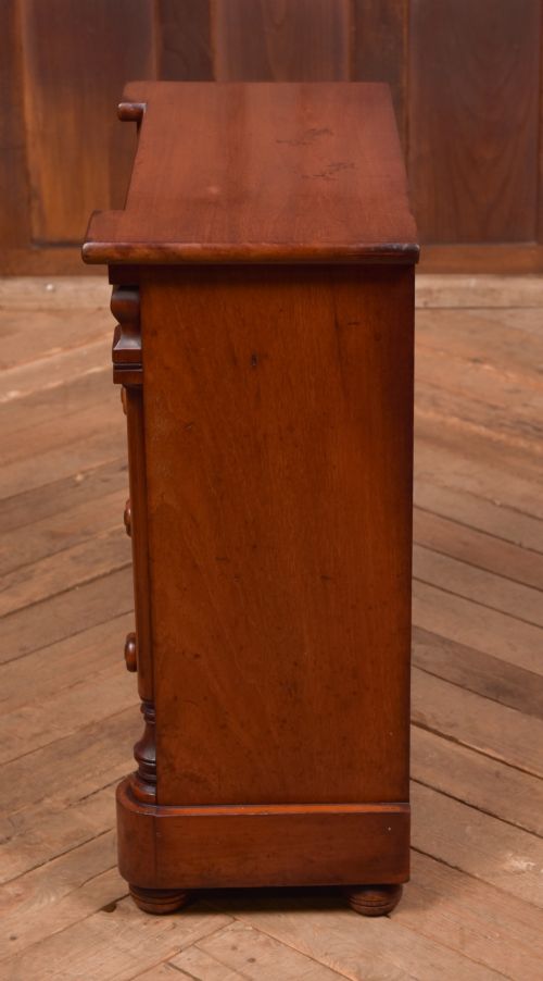 VICTORIAN MINIATURE MAHOGANY OGEE CHEST - ADDITIONAL PHOTO 11