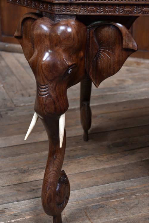ANGLOINDIAN ELEPHANT SIDE TABLE - ADDITIONAL PHOTO 3