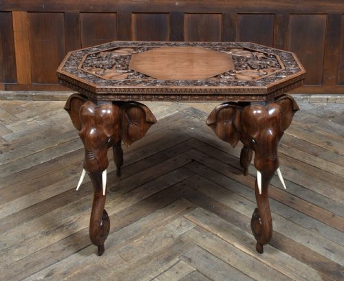 ANGLOINDIAN ELEPHANT SIDE TABLE - ADDITIONAL PHOTO 7