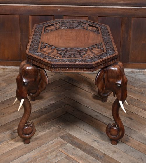 ANGLOINDIAN ELEPHANT SIDE TABLE - ADDITIONAL PHOTO 12
