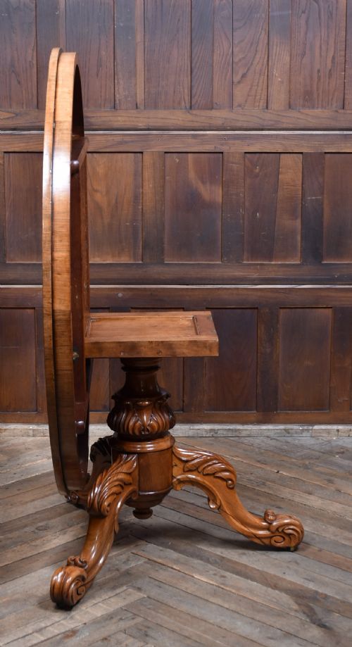 VICTORIAN ROSEWOOD SNAPTOP SUPPER TABLE - ADDITIONAL PHOTO 10