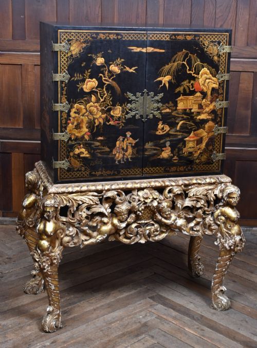 chinoiserie cabinet - CATEGORY: ANTIQUE CUPBOARDS - DATED 19TH CENTURY