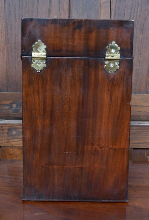 GEORGIAN MAHOGANY KNIFE BOX STATIONERY BOX - ADDITIONAL PHOTO 4
