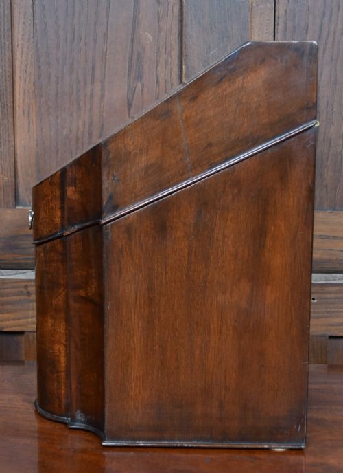 GEORGIAN MAHOGANY KNIFE BOX STATIONERY BOX - ADDITIONAL PHOTO 5