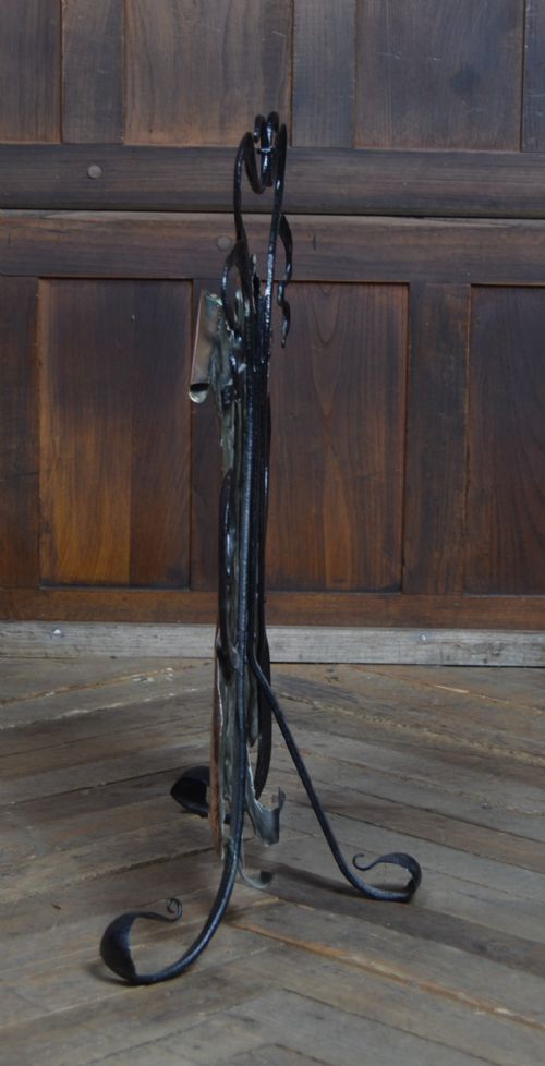ART NOUVEAU COPPER FIRE SCREEN - ADDITIONAL PHOTO 2