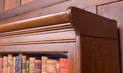 OAK BARRISTERS SECTIONAL BOOKCASE - ADDITIONAL PHOTO 3