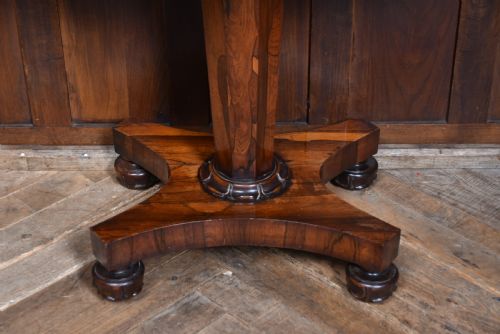 VICTORIAN ROSEWOOD FOLDOVER CARD TABLE - ADDITIONAL PHOTO 3