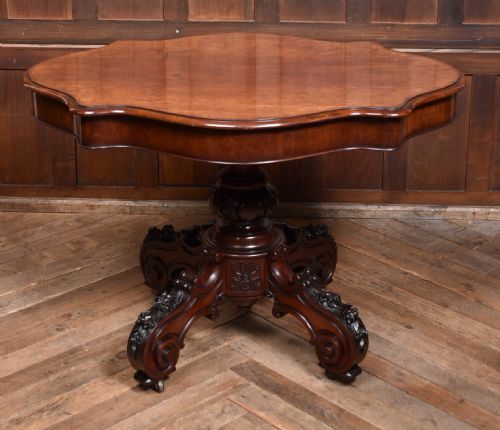 VICTORIAN VIOLIN CENTRE TABLE - ADDITIONAL PHOTO 2