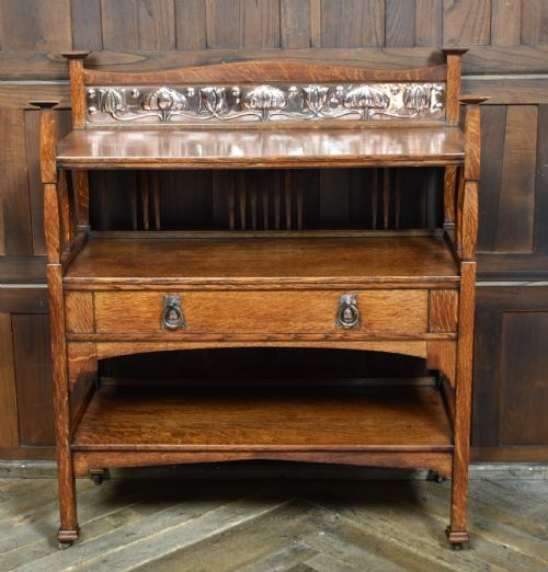 shapland petter oak buffet table - CATEGORY: ANTIQUE FURNITURE - DATED 1900