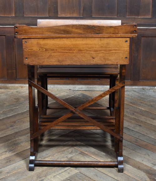 EDWARDIAN OAK DESK AND CHAIR - ADDITIONAL PHOTO 1