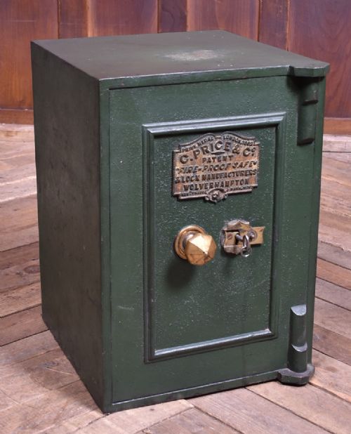 edwardian price co fireproof safe - CATEGORY: ANTIQUE MISCELLANEOUS - DATED EDWARDIAN