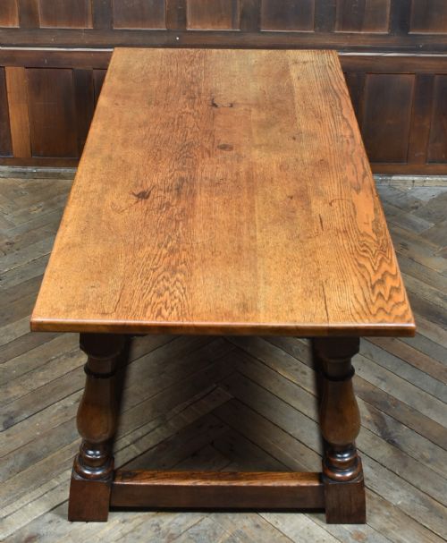VICTORIAN OAK REFECTORY TABLE BY WHYTOCK REID OF EDINBURGH - ADDITIONAL PHOTO 2