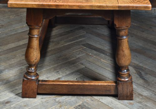 VICTORIAN OAK REFECTORY TABLE BY WHYTOCK REID OF EDINBURGH - ADDITIONAL PHOTO 3
