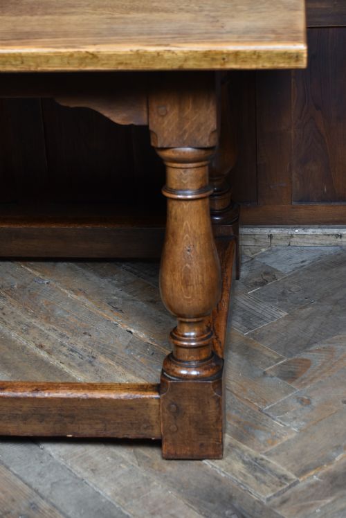 VICTORIAN OAK REFECTORY TABLE BY WHYTOCK REID OF EDINBURGH - ADDITIONAL PHOTO 9