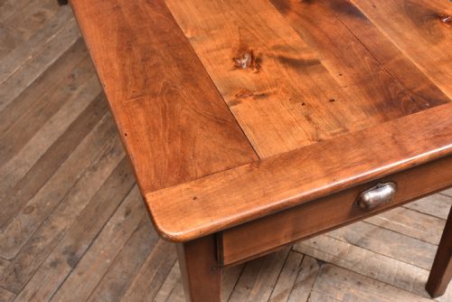 FRENCH CHERRY WOOD FARMHOUSE TABLE - ADDITIONAL PHOTO 14