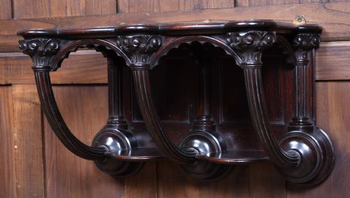 VICTORIAN ROSEWOOD BRACKET SHELF - ADDITIONAL PHOTO 1