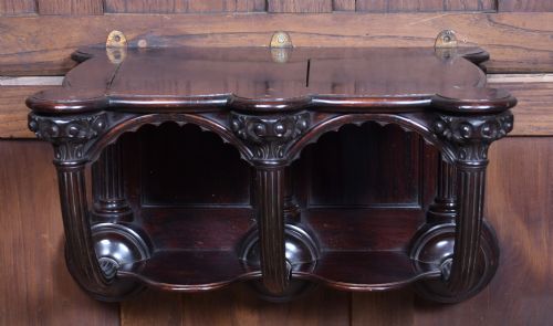 VICTORIAN ROSEWOOD BRACKET SHELF - ADDITIONAL PHOTO 3