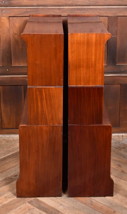 PAIR OF WM BAKER CO EDWARDIAN MAHOGANY STACKING BOOKCASES - ADDITIONAL PHOTO 14