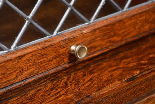 PAIR OF EDWARDIAN OAK BOOKCASES - ADDITIONAL PHOTO 2