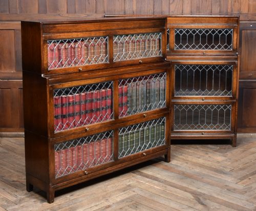 PAIR OF EDWARDIAN OAK BOOKCASES - ADDITIONAL PHOTO 8