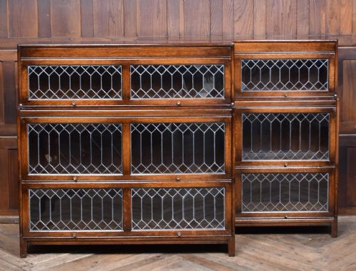 PAIR OF EDWARDIAN OAK BOOKCASES - ADDITIONAL PHOTO 11