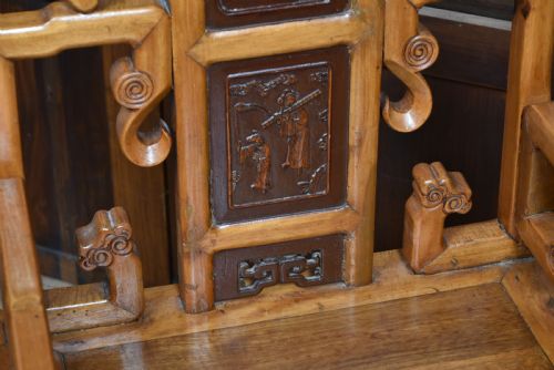 PAIR OF CHINESE HARDWOOD ARMCHAIRS - ADDITIONAL PHOTO 5